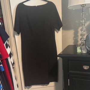 Ann Taylor Classic Black Midi Dress
